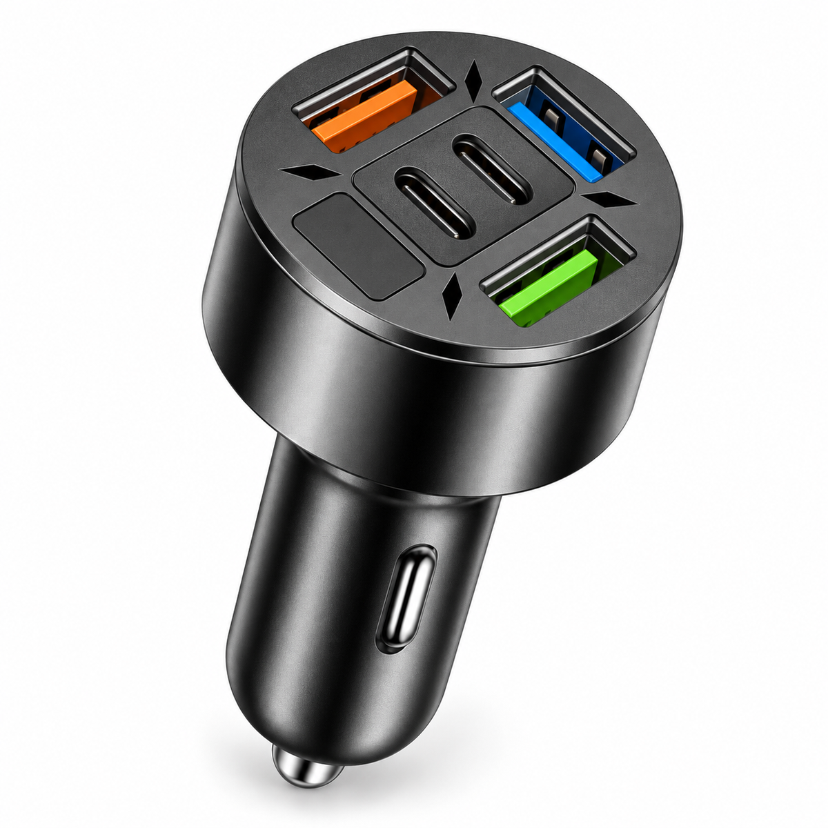 250W 5 Ports Car Charger Fast Charging PD QC3.0 USB C Car Phone Charger Type C Adapter In Car For IPhone