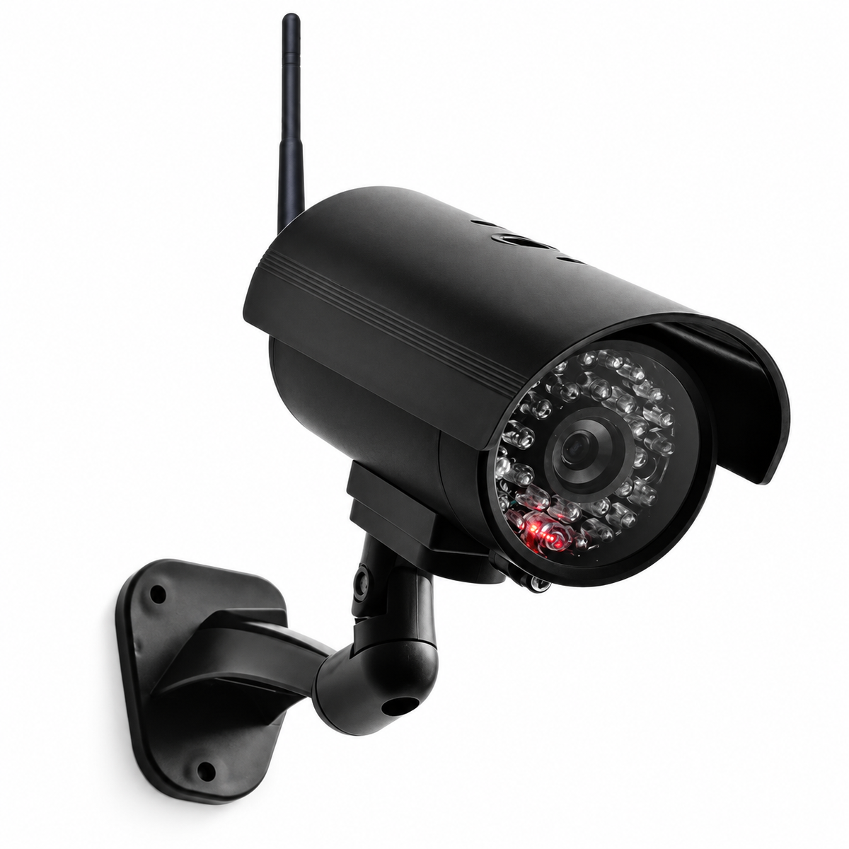 Dummy camera cctv video surveillance cameras w/ wifi antenna infared IR LED flashing battery powered security fake camera