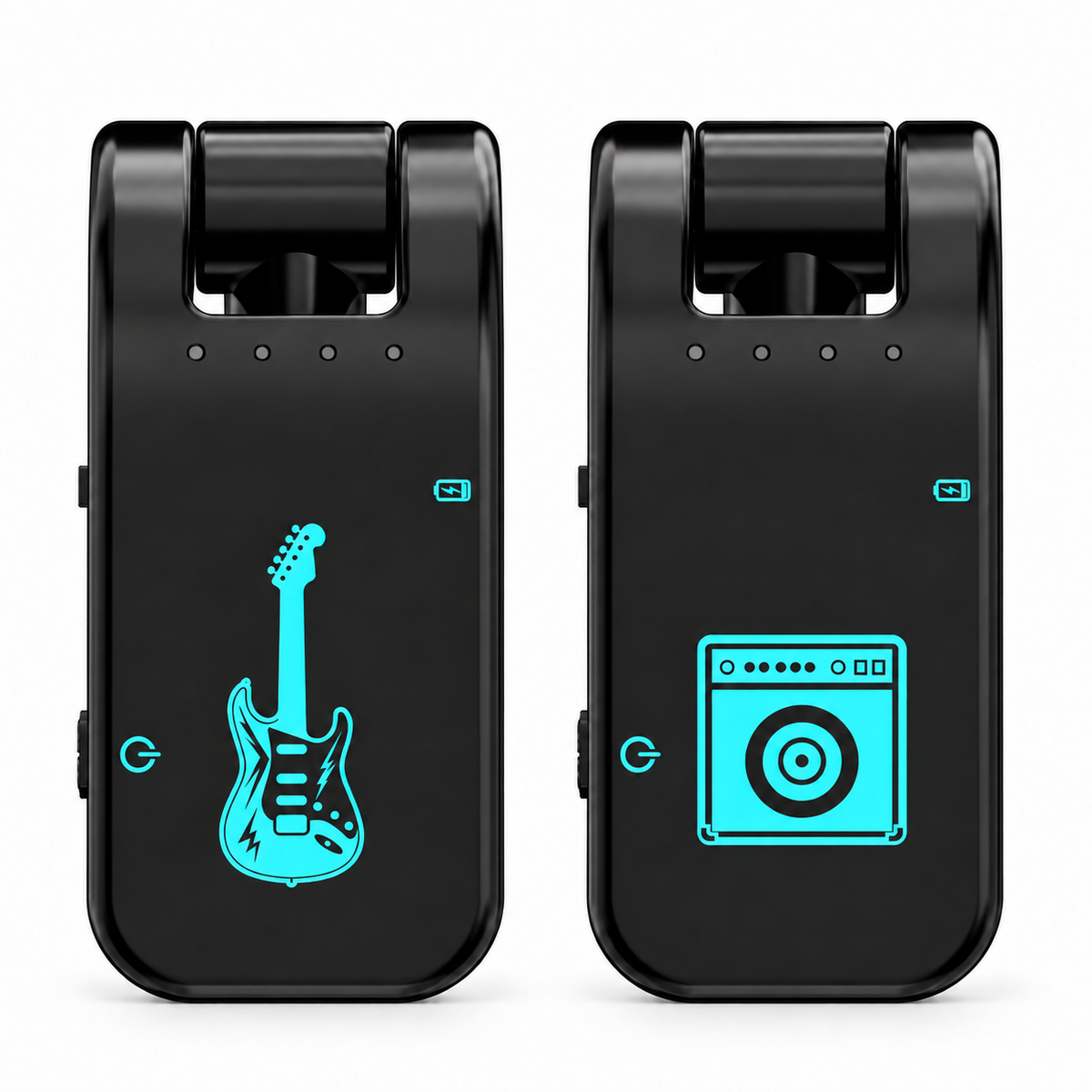 2.4G Wireless Guitar System - Rechargeable Guitar Transmitter & Receiver for Electric Guitar & Bass, Plug & Play, Low Latency