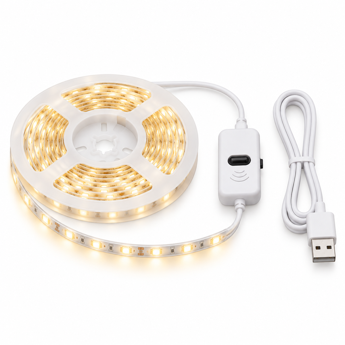 Smart USB Led Strip Light SMD2835 5V Motion Sensor Hand Scan ON OFF Control Backlight Tape for TV Kitchen Cabinet Wardrobe