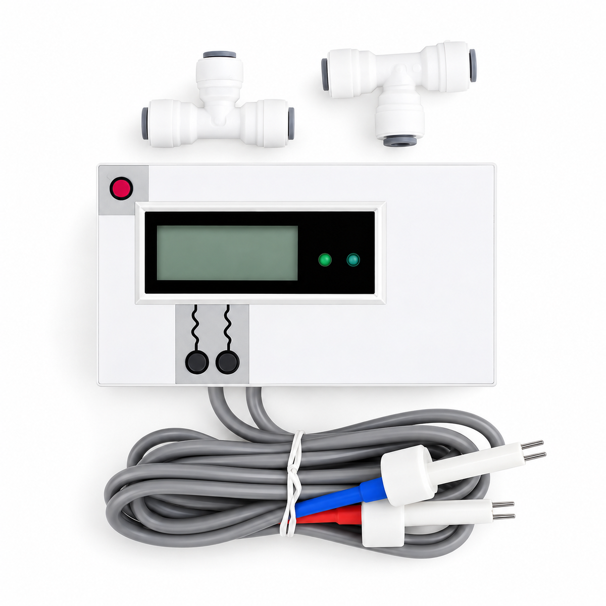 Digital Water Quality Tester Dual Probe Online TDS Detector Input/Output Water Quality Monitor for Tap Water Fish Tank