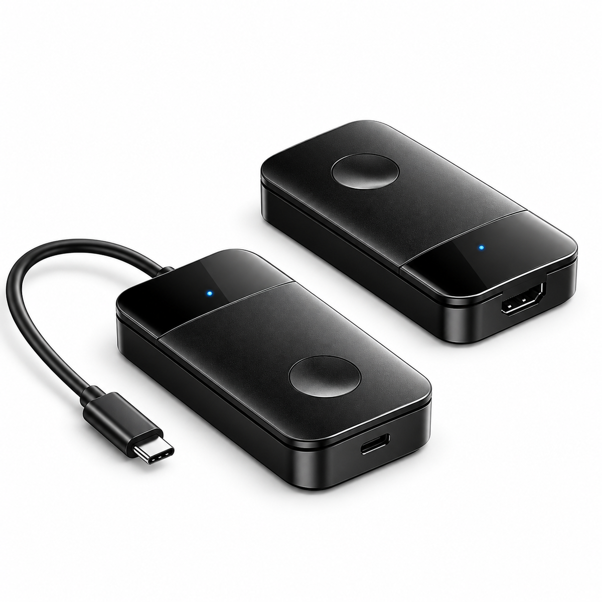 Vention 5.8G Wireless HDMI Transmitter and Receiver 50M 4K@30Hz USB-C to HDMI Video Transceiver 60W Charging for PC TV Monitor