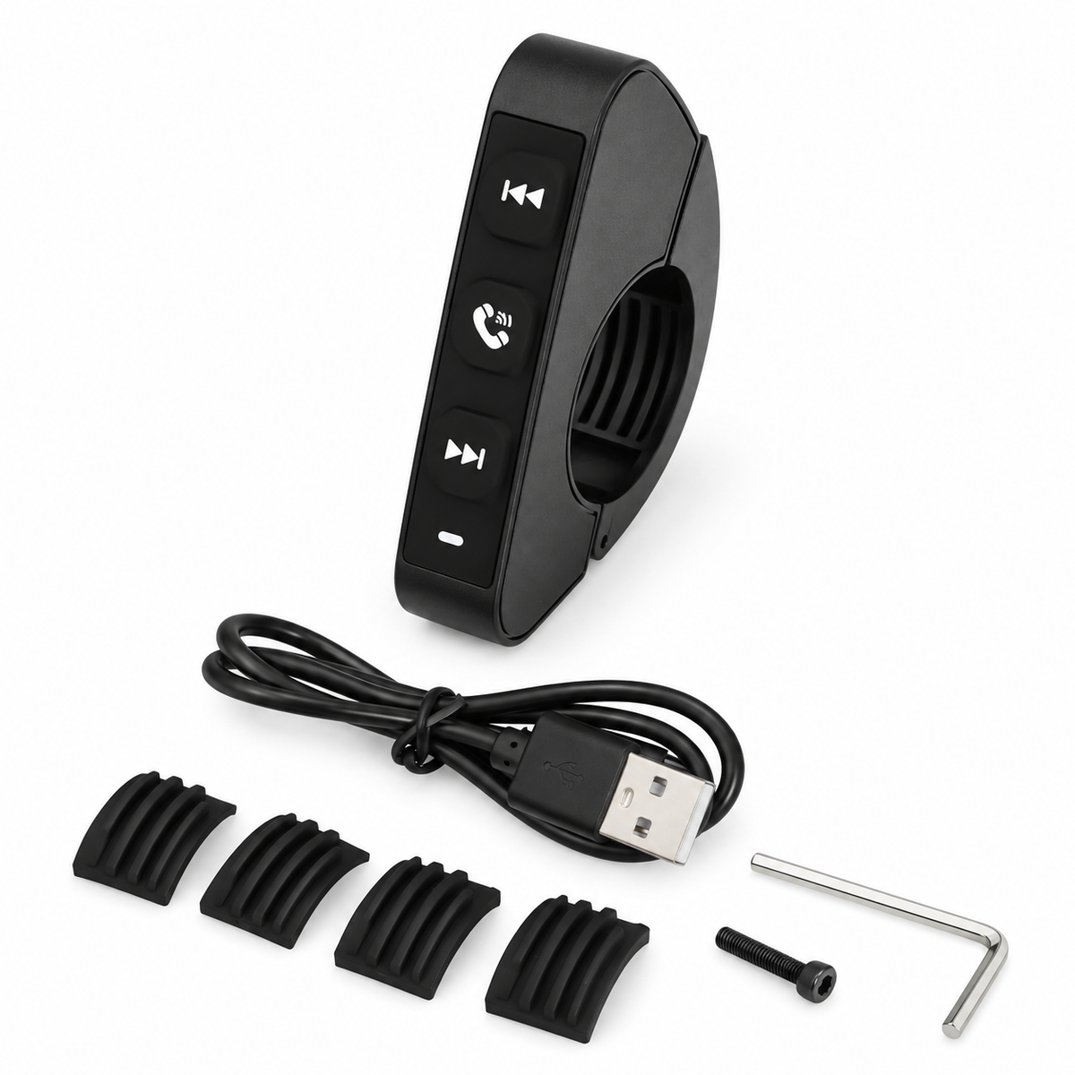 Wireless Handlebar Remote Control Media Control Button Bluetooth-Compatible For Car Motorcycle Waterproof Control Button
