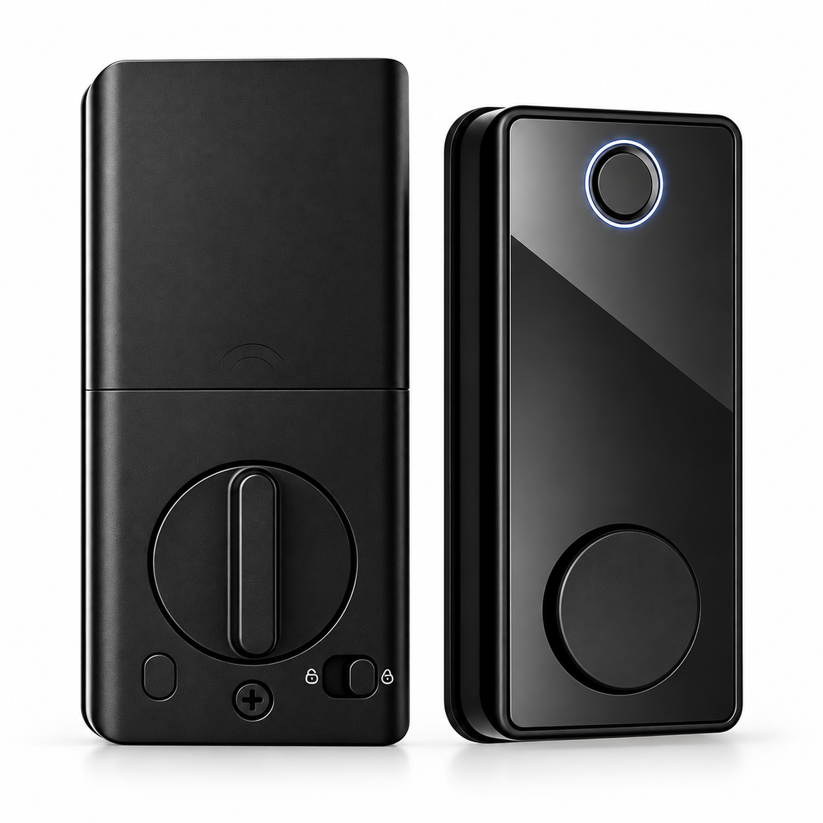 Smart Door Lock - Keyless Entry Fingerprint Lock with Digital Keypad, WiFi Electronic Door Lock Featuring Anti-Peep Code