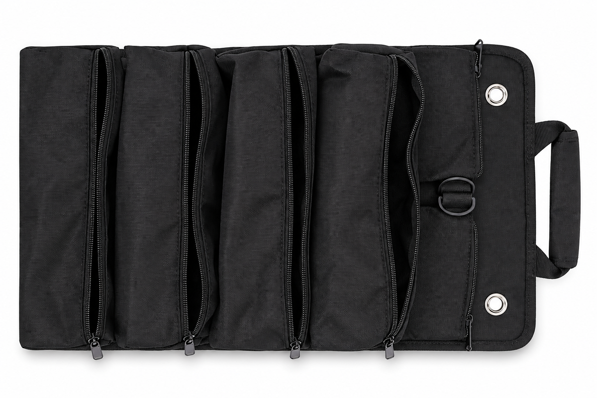 Tool Bag Organizers - Small Tool Bag With Detachable Pouches , Heavy Duty Roll Up Tool Bag Organizer With 6 Tool Pouches