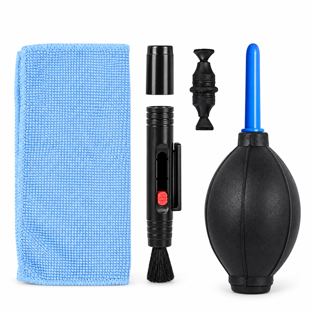 Laser Lens Cleaning Tools 3-Set Air Pump with Dust-Off Brush Cleaner Kit Hand-cranked Multi-function for Raytools Precitec