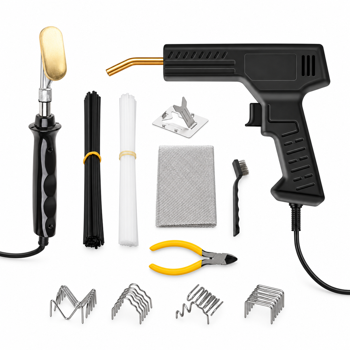 Plastic Welder Gun Welding Machine with Soldering Iron for PVC/Plastic Staple Repair, Car Bumper Repair Tools