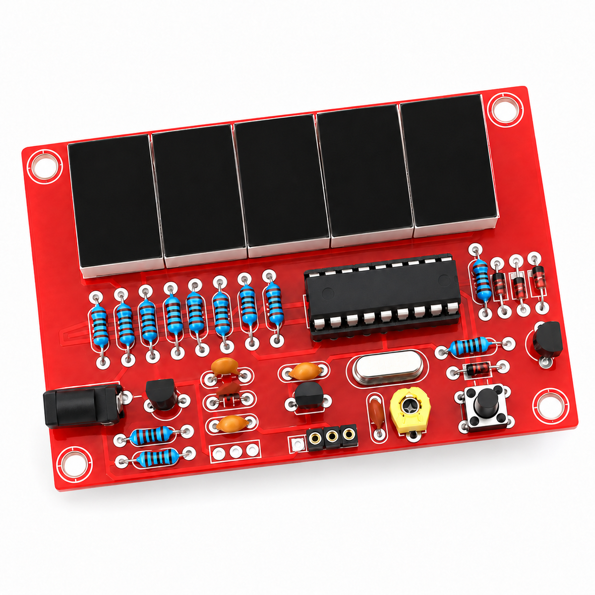 1/5/10Pcs 1HZ-50mhz frequency meter crystal vibration measurement frequency measurement five-digit digital tube display DIY kit
