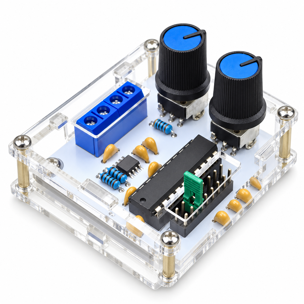 MAX038 Signal Generator DIY Kit 1Hz-20Mhz Function Generator High-Speed Op-Amp Generator Sine/Rectangular/Sawtooth