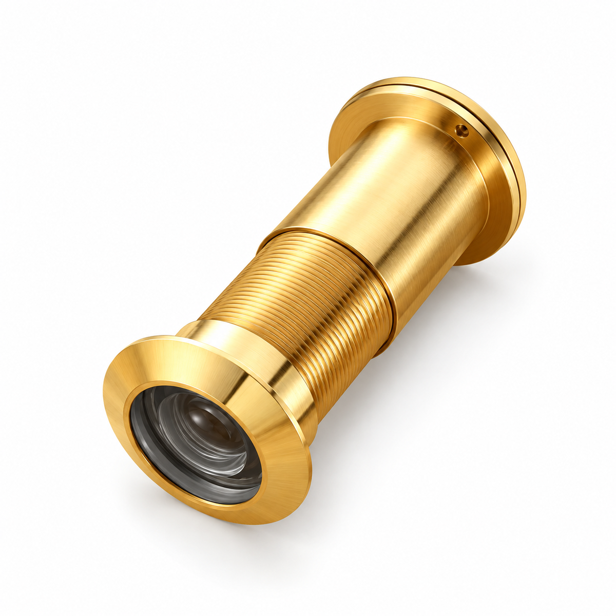 Copper Hidden Security Door Viewer Peephole for Front Door with Privacy Cover Optical Glass Lens with Degree Unobstructed View