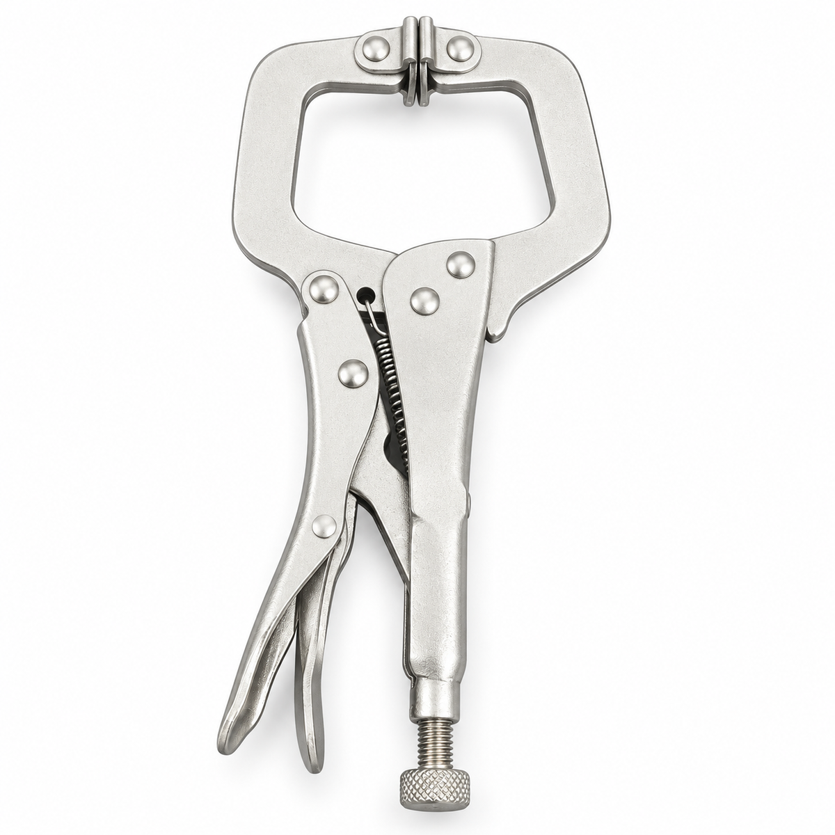 1/2pcs 6in Heavy-Duty Locking C-Clamp Pliers Adjustable Welding Clamp Clip and Regular Tips Woodworking Welding Fixing Hand Tool