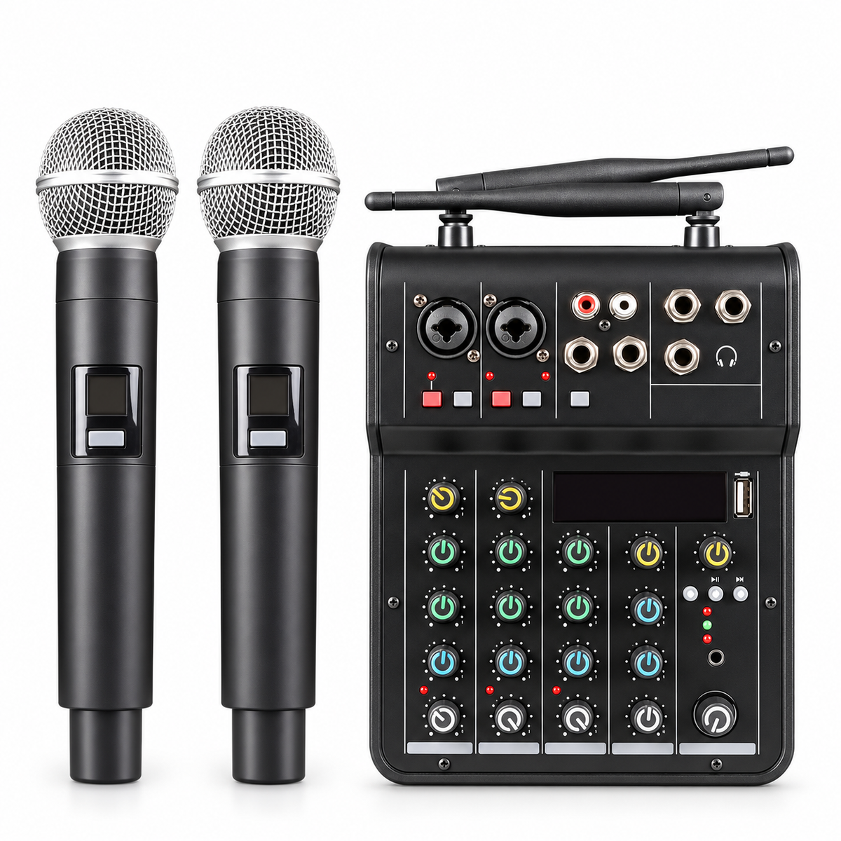 Audio Sound Mixer with Microphone G-MARK Studio 6 Bluetooth  Portable DJ Console+48V USB Interface Mixing Boards For Live