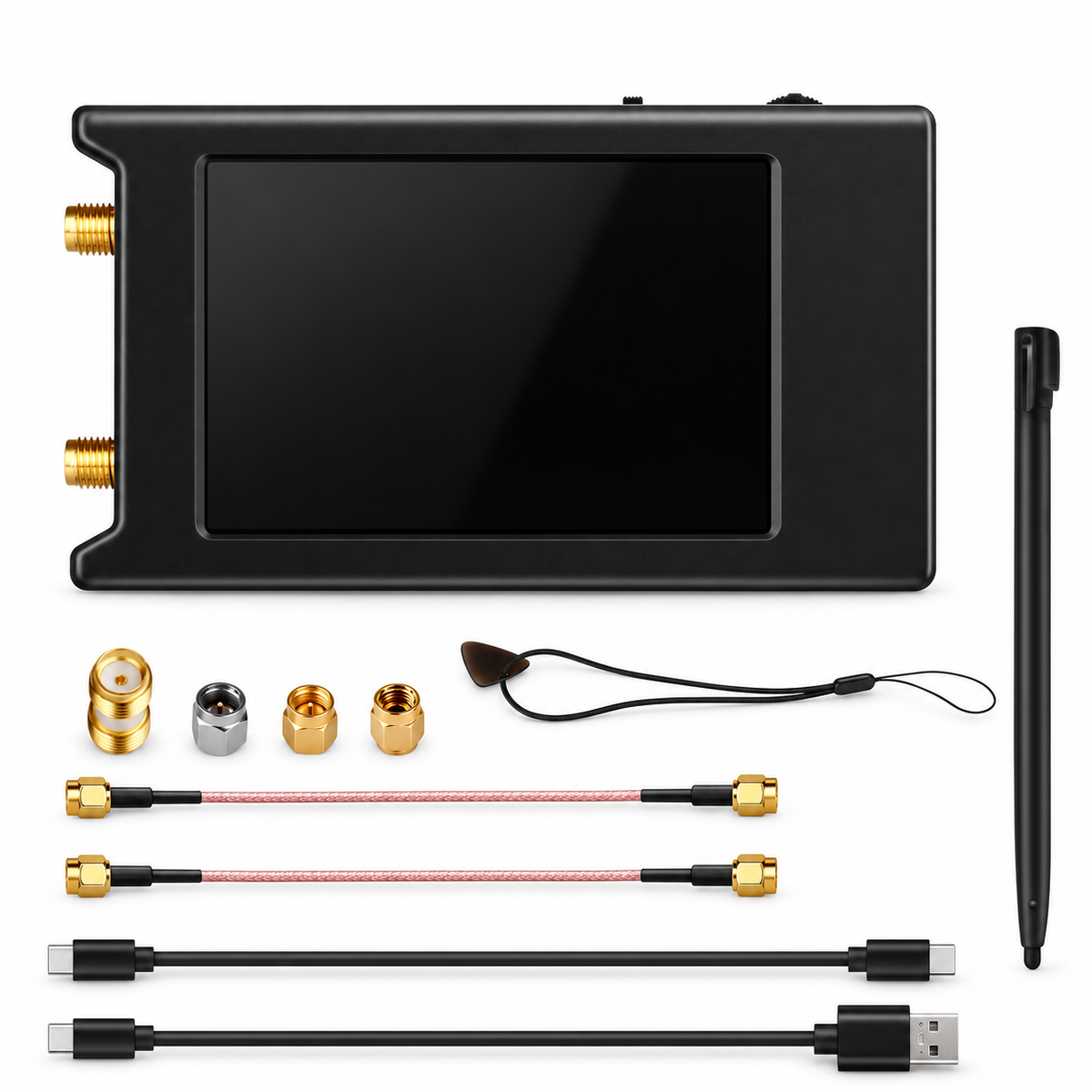 Spectrum Anslyzer NanoVNA-H4 2.8/4" Vector Network Antenna Analyzer 10KHz-1.5GHz MF HF VHF UHF Antenna Tuner Nano VNA NanoVNA-H