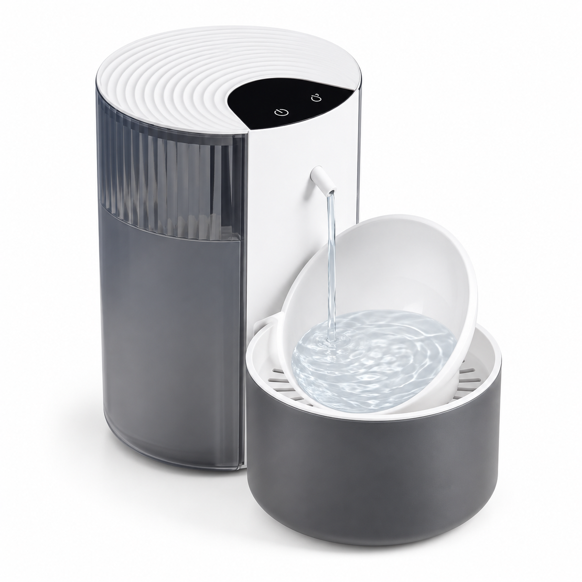 Smart Pet Water Dispenser, Wireless Cat Water Fountain, Dumping Dog Water Dispenser, Rechargeable Automatic Water Feeder