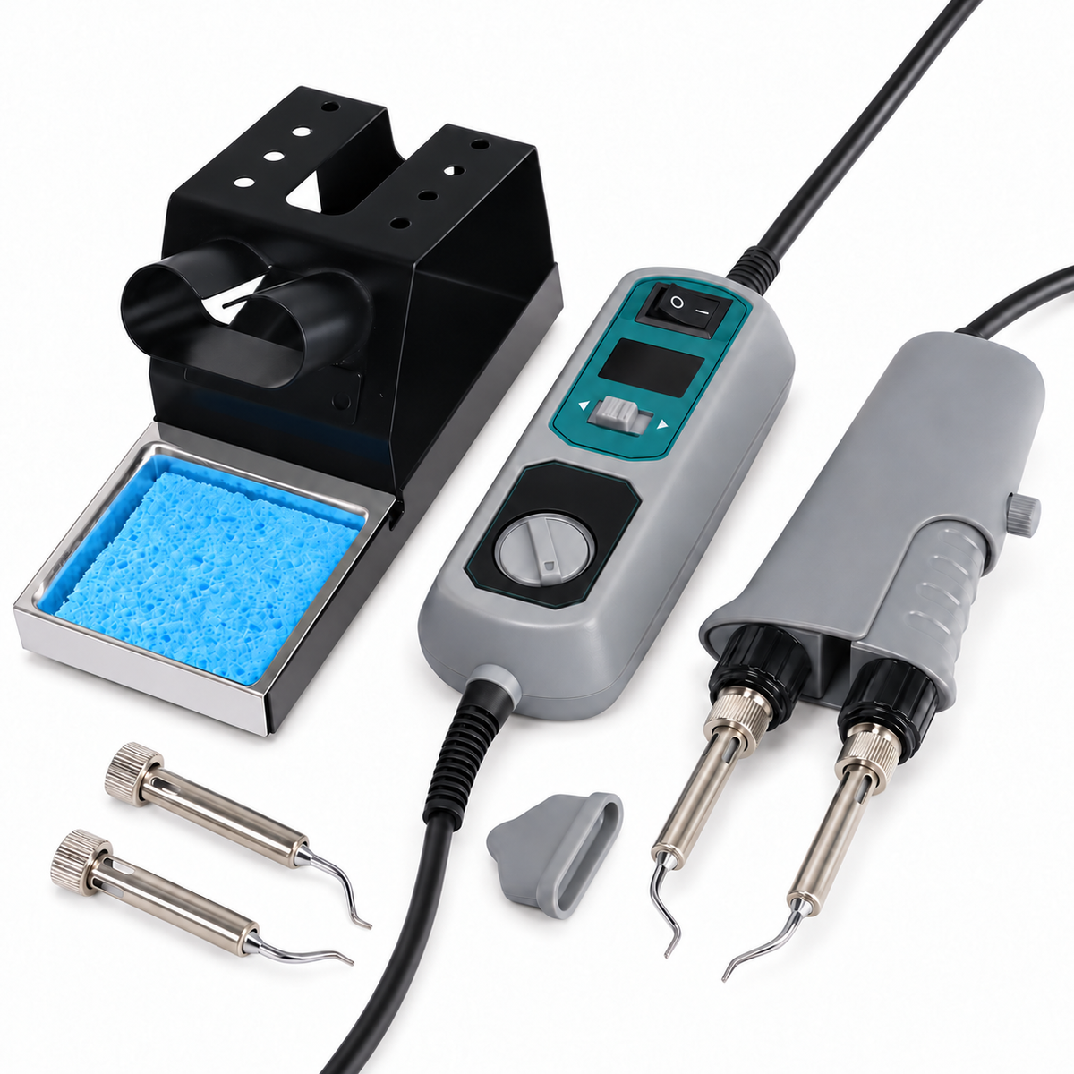 YIHUA 938D Portable Tweezers Soldering Station 110V 220V Soldering Iron Station Chip Desoldering Kit Set SMD Welding Equipment
