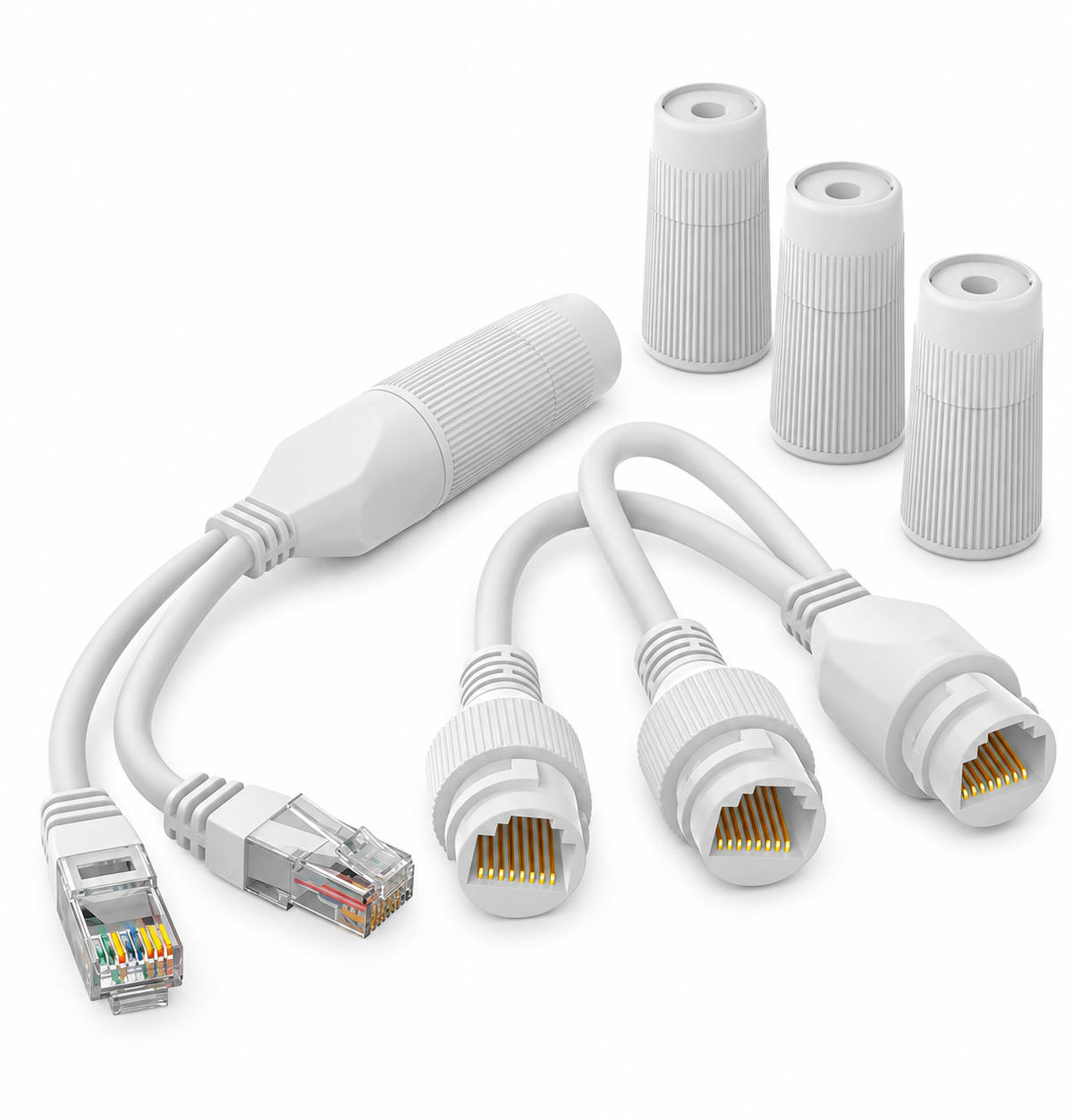 POE Combiner and Splitter, Truly Plug Play. Perfectly Designed for Use PoE Cameras. Supports Run Two Cameras