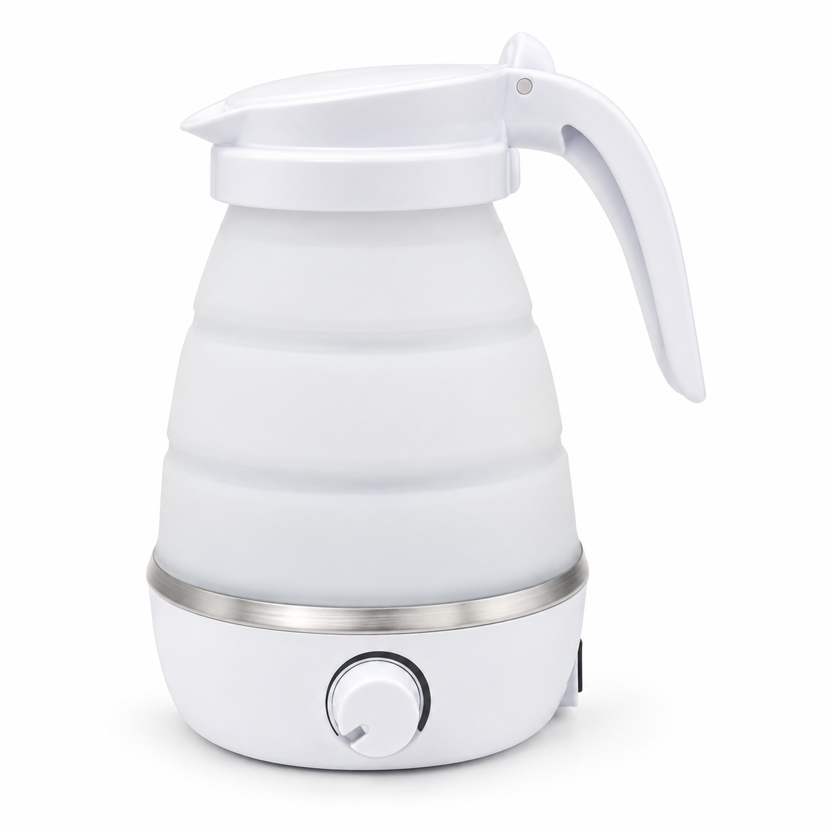 Mini Portable Fold Electric Kettle Thermostat Keep Warm Home Travel Business Automatic Power Off Silicone Stainless Steel Safety