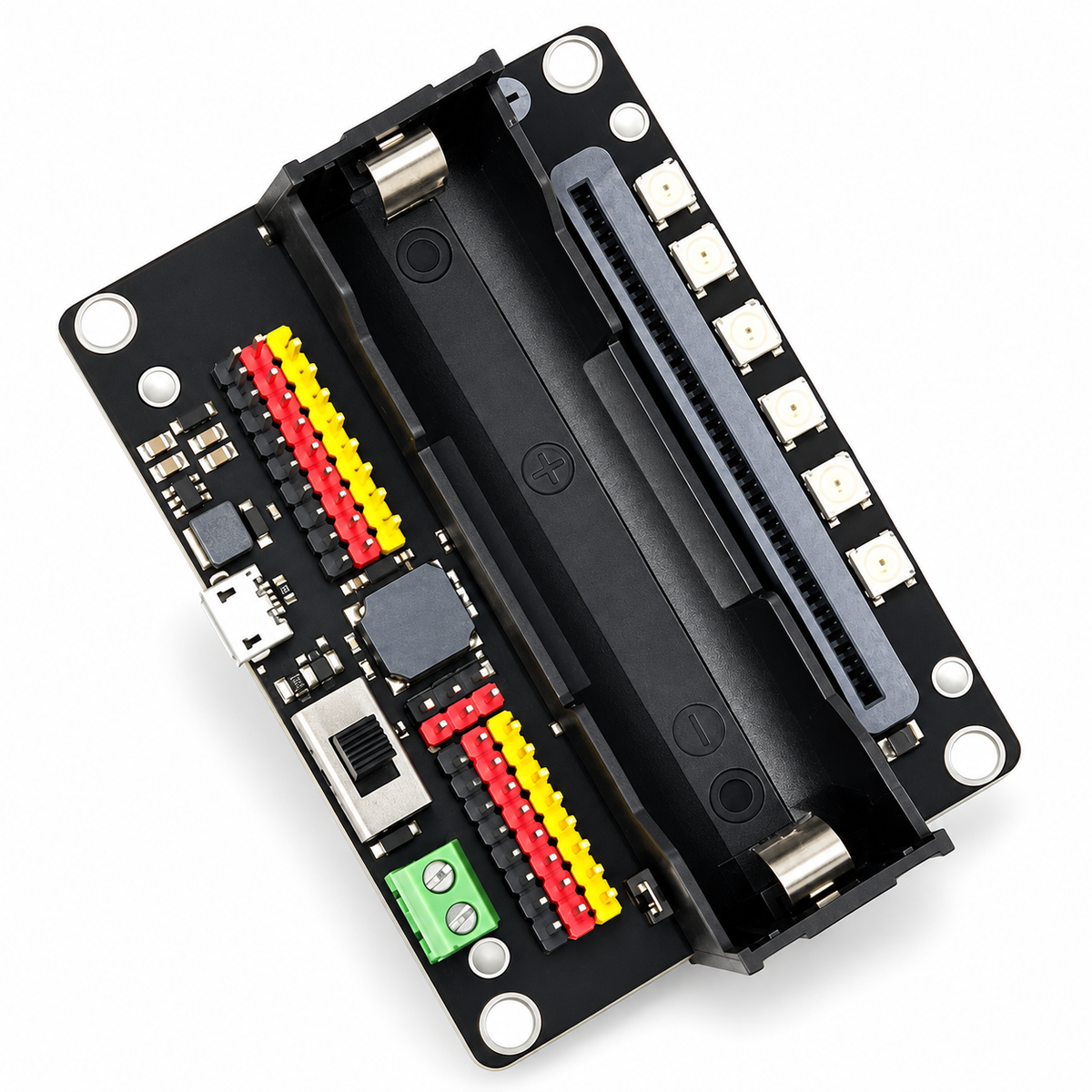 Micro:bit Expansion Board Elementary and Middle School Starter Robotbit V2.0 Python Programming 18650 Li-ion Industrial Battery