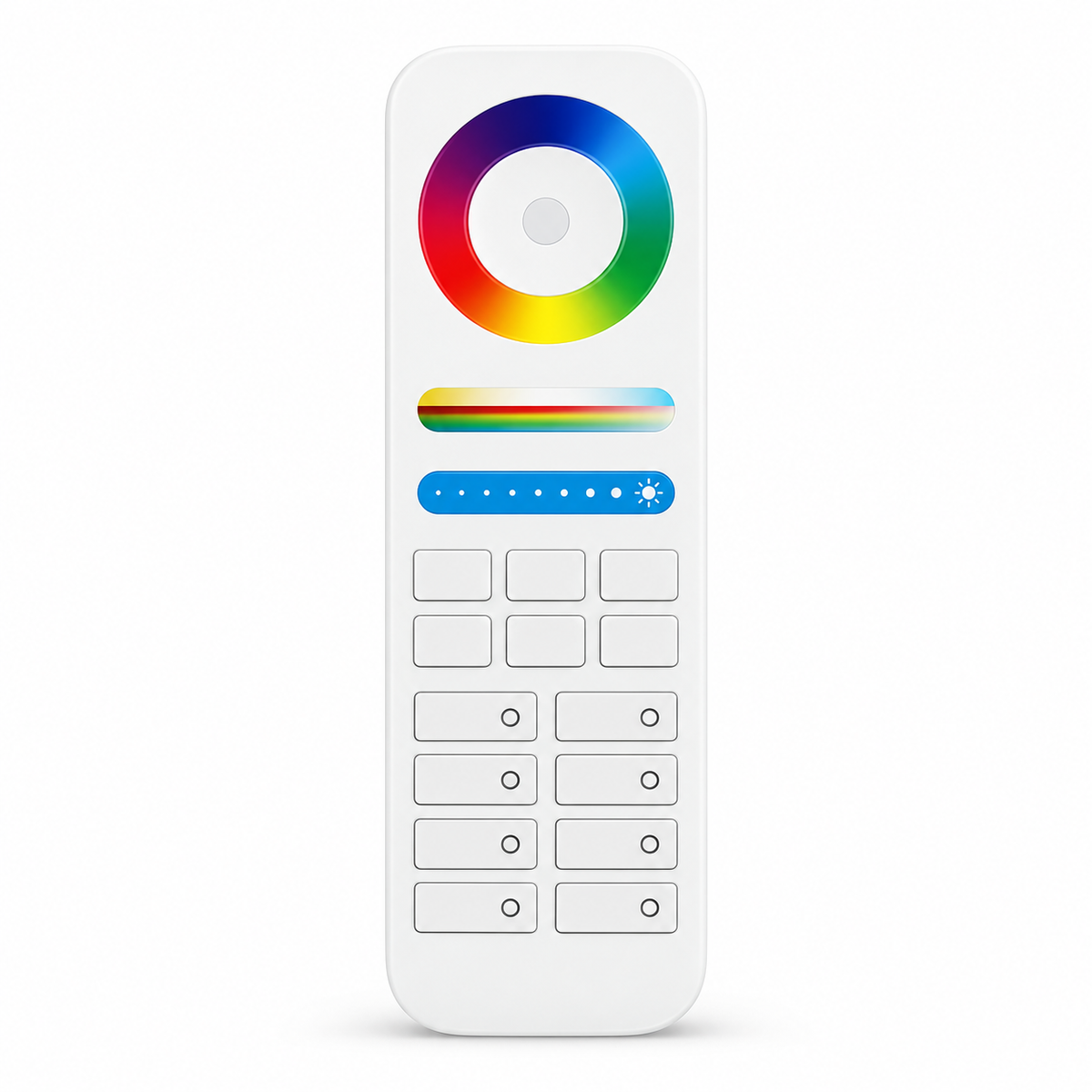 Miboxer Milight FUT089 2.4GHzRF 8-Zone Group RGB+CCT Touch Remote for Single color CCT RGB RGBW RGBCCT Lamps Or led strip Series