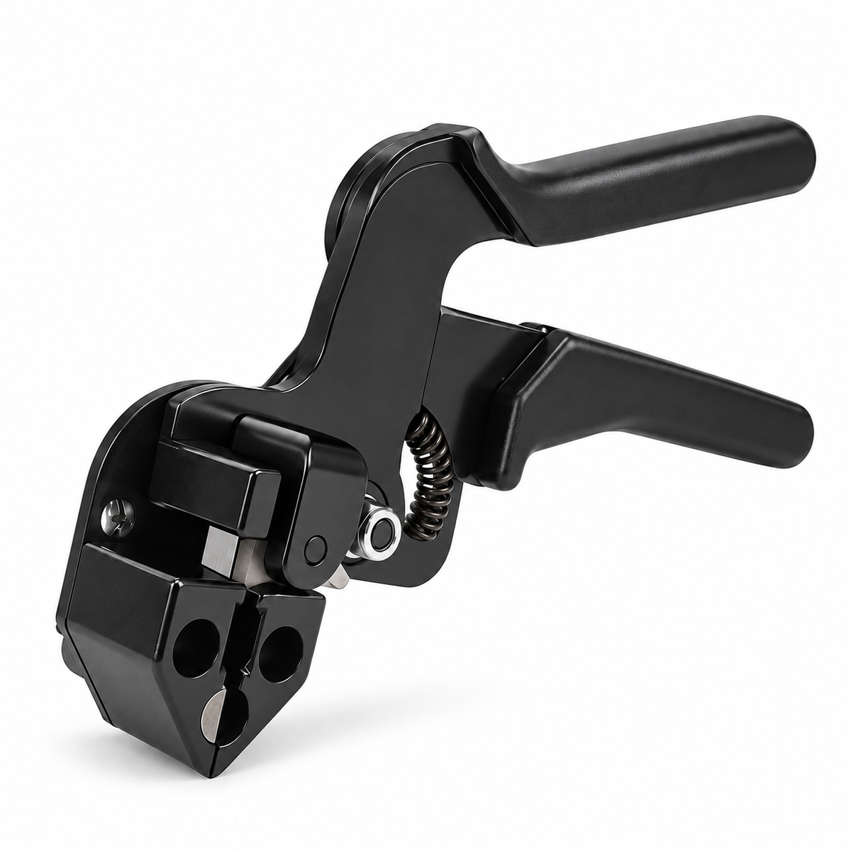 Stainless Steel Cable Tie Tensioner Gun Self-Locking Zip Tie Tightening & Cutting Tool Bundling Packing Device for Home Use
