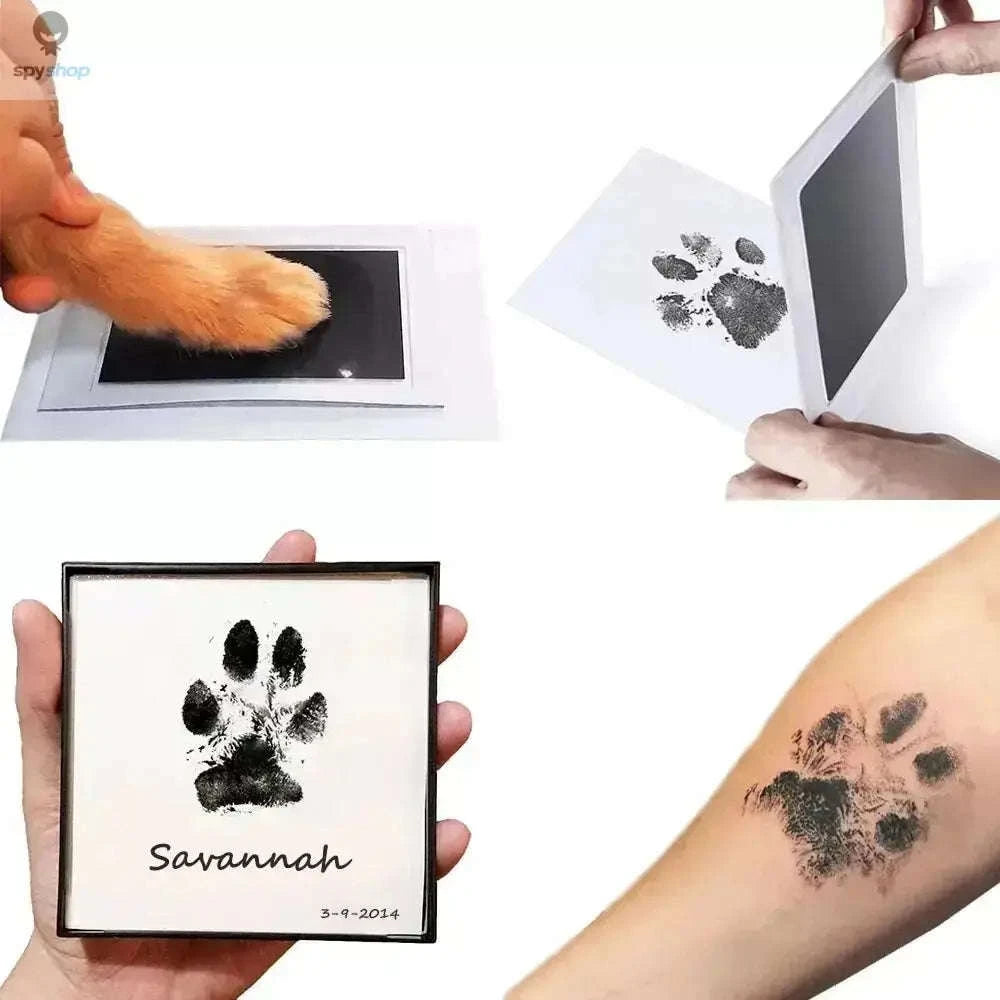 Clean Touch Paw Print Ink Pad – Inkless Keepsake for Pet Paw and Nose Prints-Black