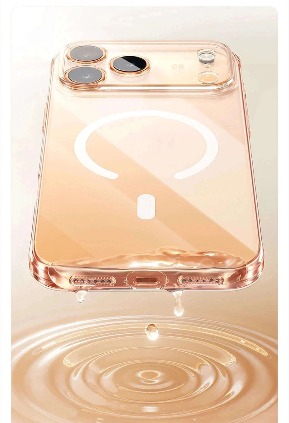 Clear Magnetic iPhone 17 Case with MagSafe Slim Anti-Yellow Cover-Clear PC Case / iPhone17 Pro