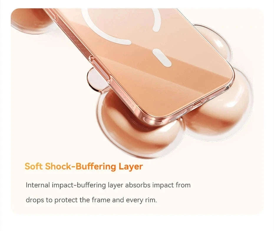 Clear Magnetic iPhone 17 Case with MagSafe Slim Anti-Yellow Cover-Clear PC Case / iPhone17 Pro