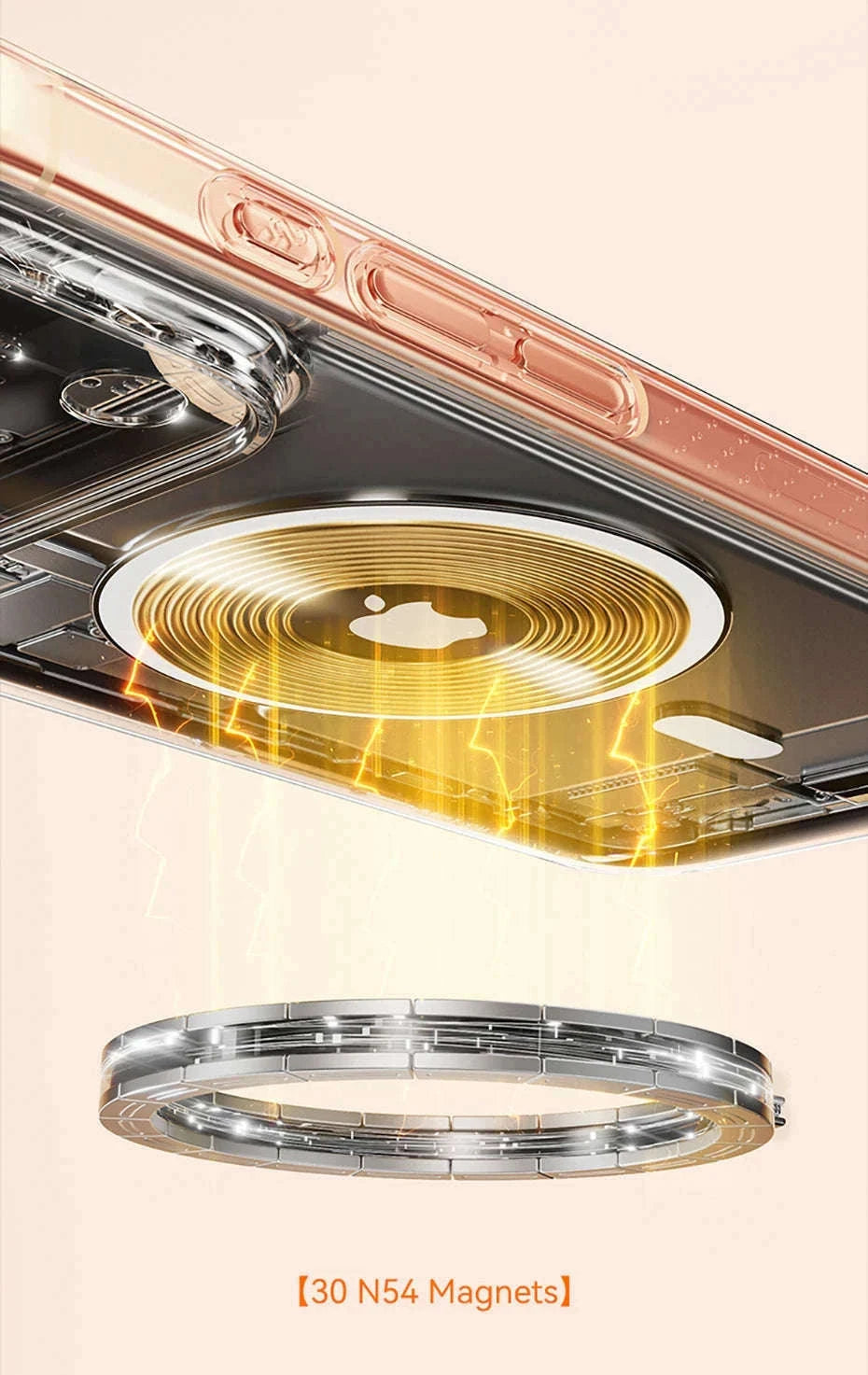 Clear Magnetic iPhone 17 Case with MagSafe Slim Anti-Yellow Cover-Clear PC Case / iPhone17 Pro