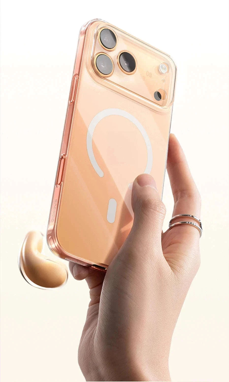 Clear Magnetic iPhone 17 Case with MagSafe Slim Anti-Yellow Cover-Clear PC Case / iPhone17 Pro