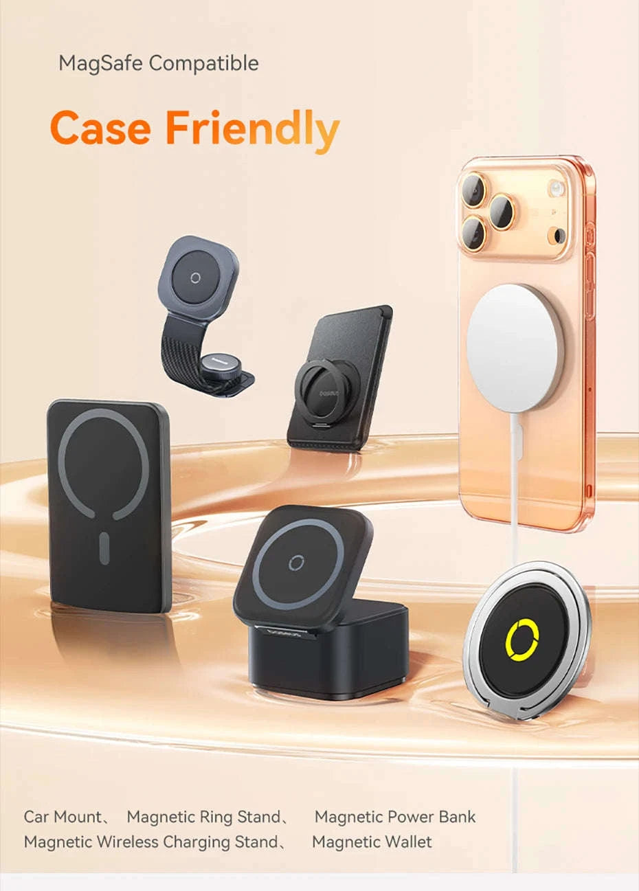 Clear Magnetic iPhone 17 Case with MagSafe Slim Anti-Yellow Cover-Clear PC Case / iPhone17 Pro