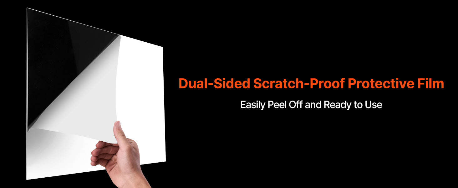 Clear PET Plastic Sheets 5-Pack 24 x 36 in 0.04 in Thick-24x36inch 5Pcs / United States