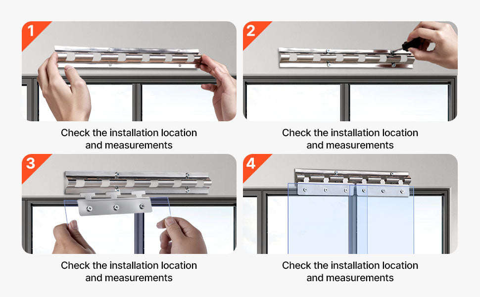 Clear PVC Strip Curtain 84 in x 38/48/60 in-38x84in / United Kingdom