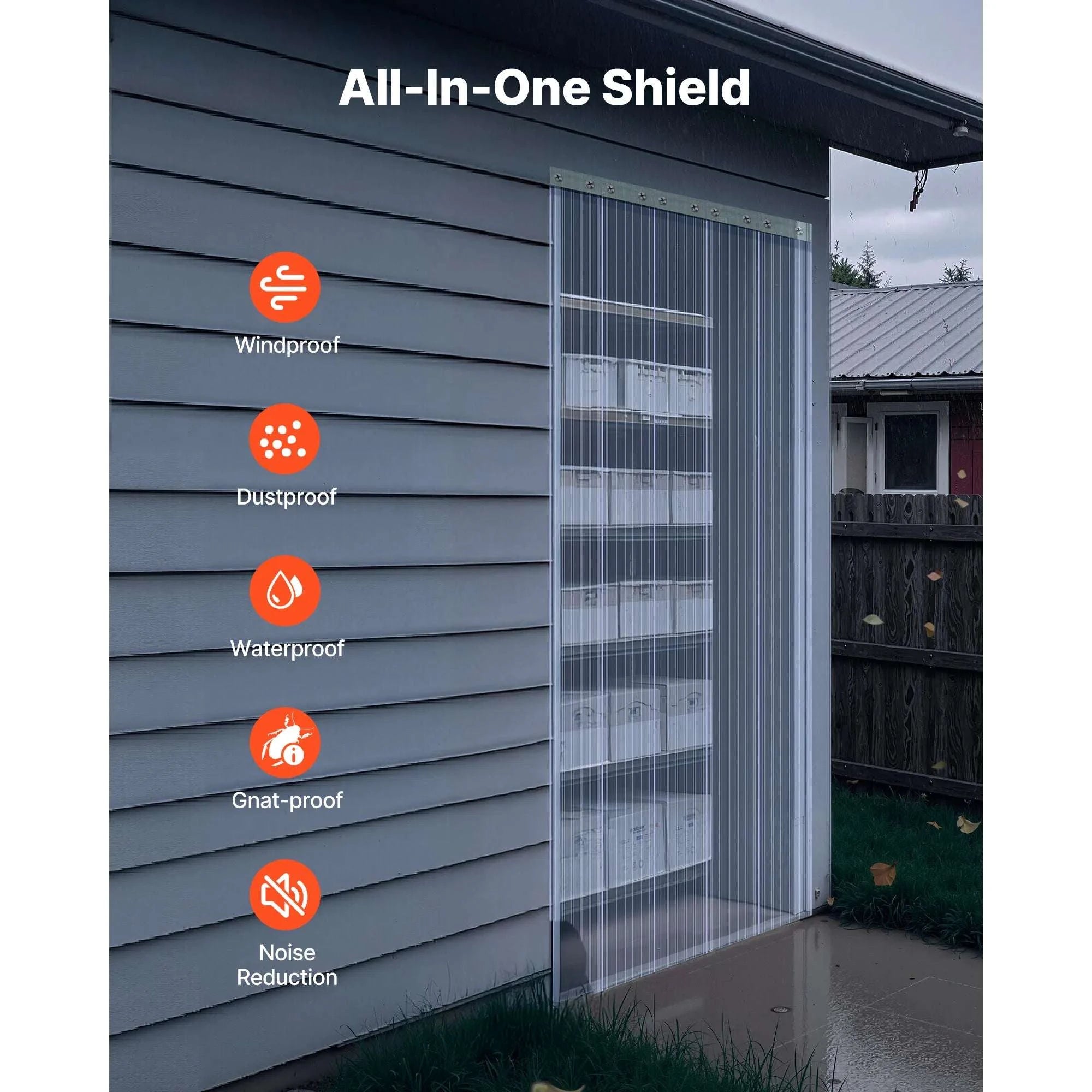 Clear PVC Strip Curtain Roll 12in Wide for Garage & Freezer Doors-101ftx12inch / United States