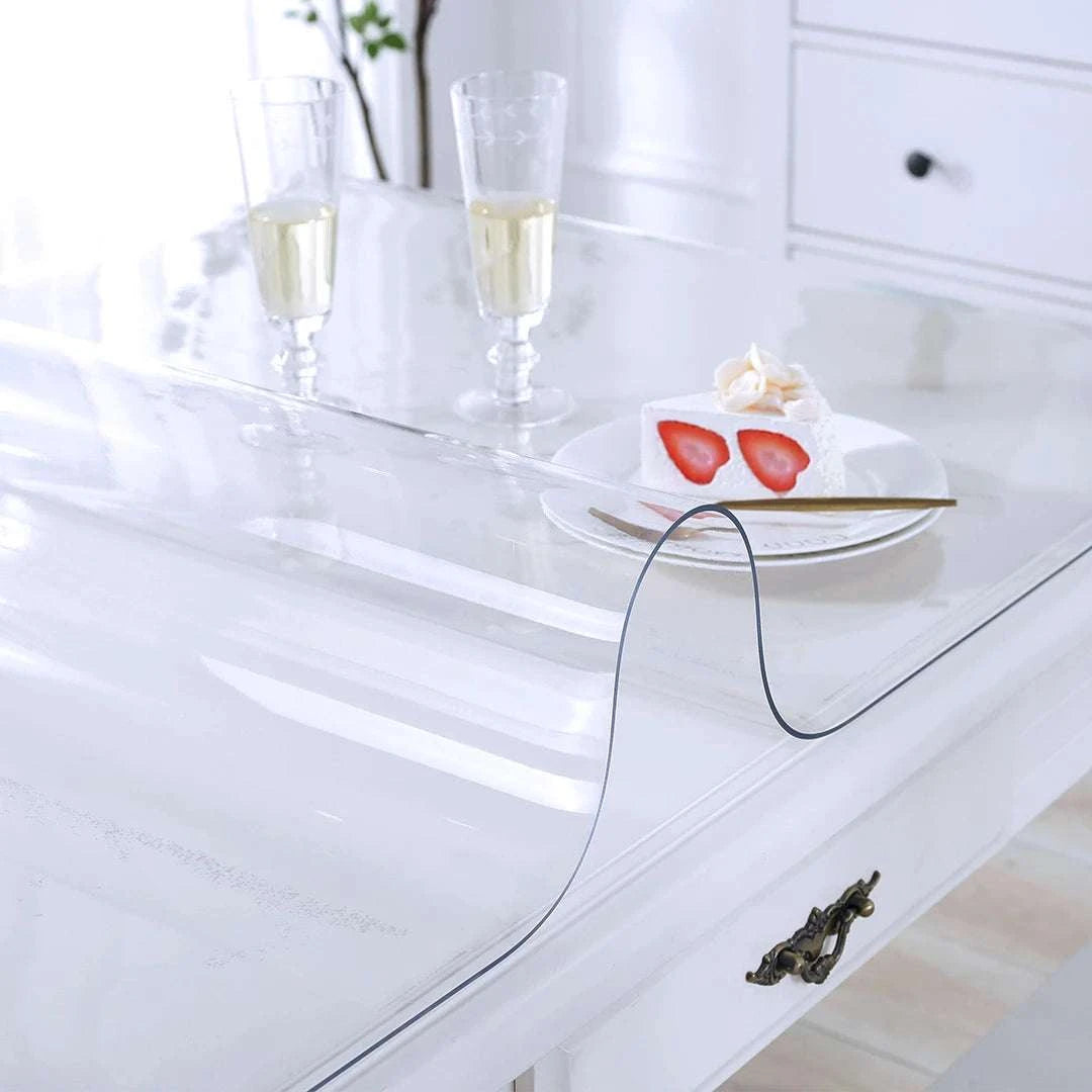 Clear PVC Table Protector 1.5mm Waterproof Desk & Dining Cover-40 x 80 in 1.5mm / United States