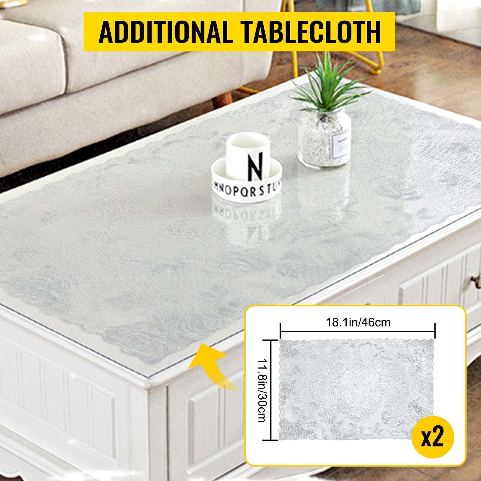 Clear PVC Table Protector 1.5mm Waterproof Desk & Dining Cover-40 x 80 in 1.5mm / United States