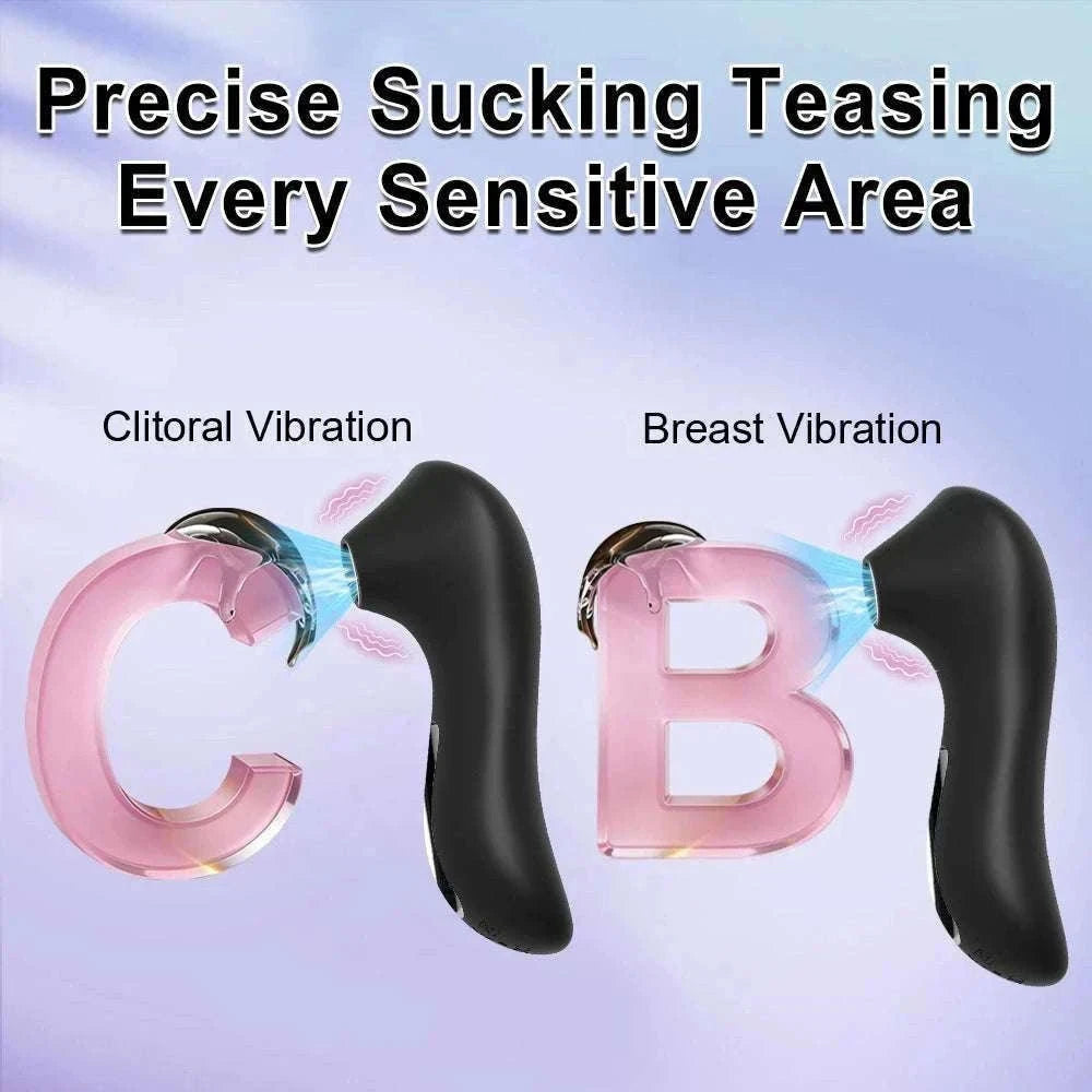 Clitoral Sucking Vibrator with 10 Modes, Waterproof USB Toy-Rose Box / China Mainland