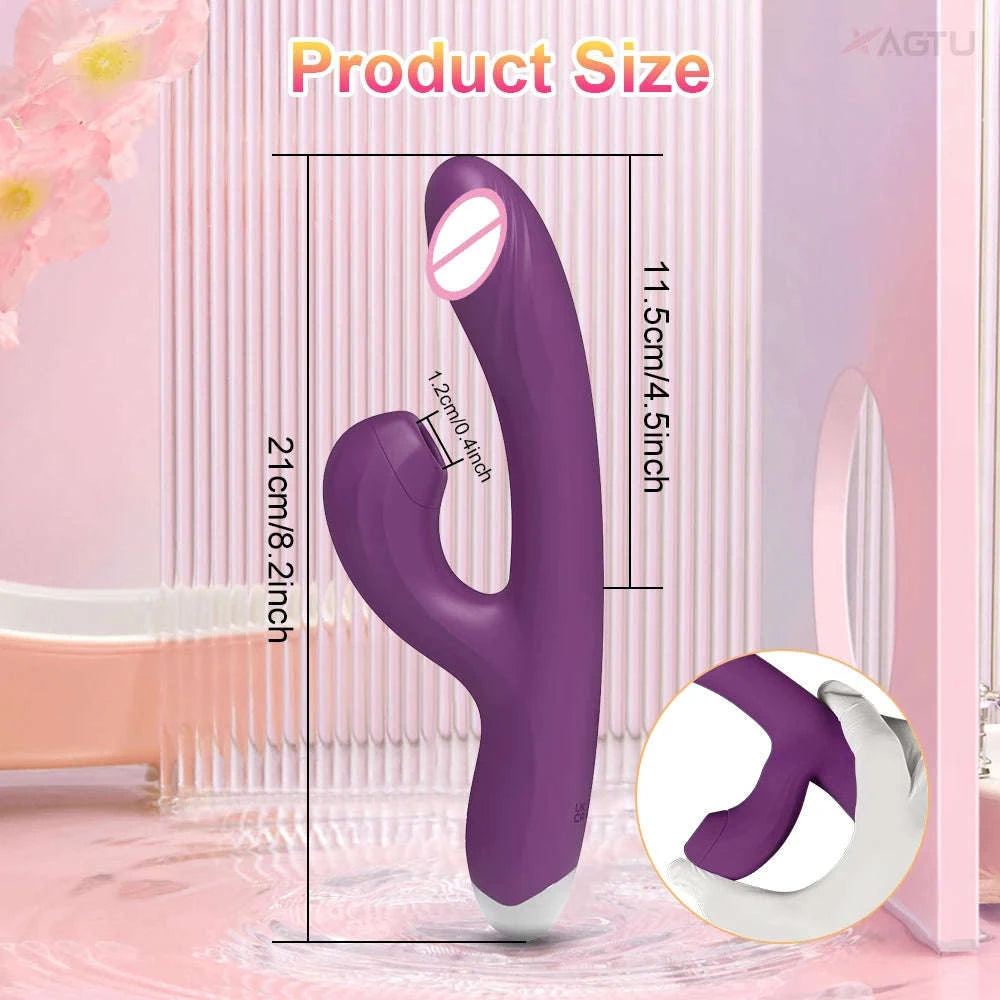 Clitoral Sucking Vibrator with G‑Spot Stimulation-ZD062-RD-BOX