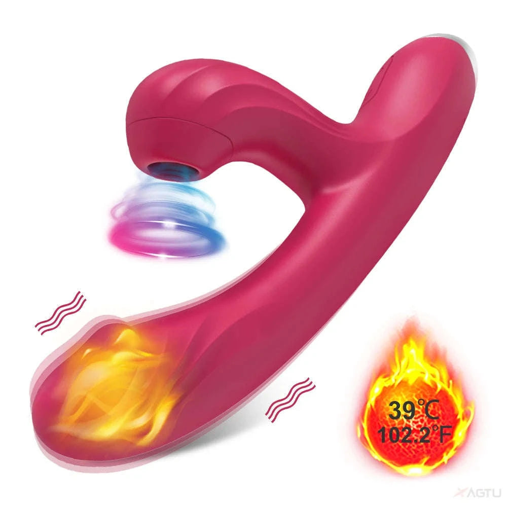 Clitoral Sucking Vibrator with G‑Spot Stimulation-ZD062-RD-BOX