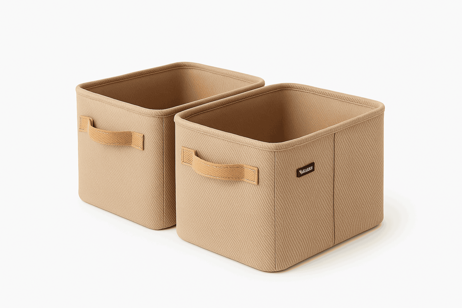 Clothes Storage Organizer Box for Tidy Closets and Drawers-Khaki XL