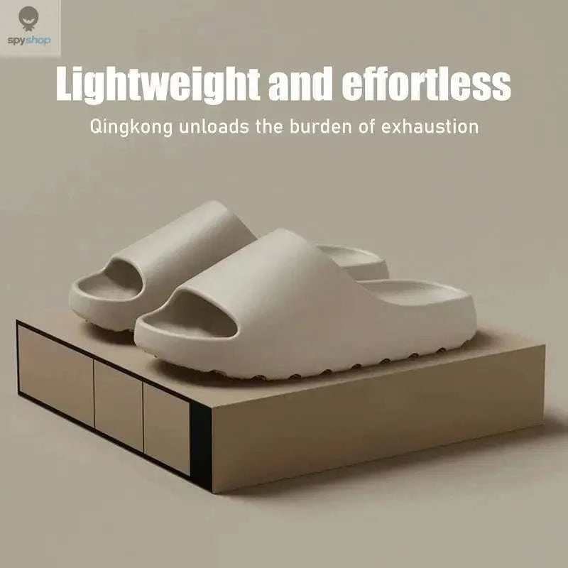 Cloud Slippers Thick-Soled EVA Beach Sandals-Green / 42-43