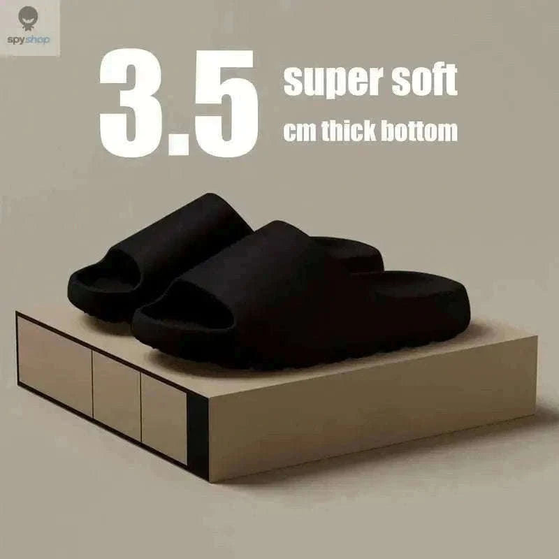 Cloud Slippers Thick-Soled EVA Beach Sandals-Green / 42-43
