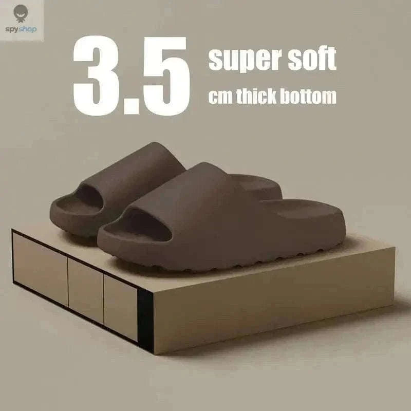 Cloud Slippers Thick-Soled EVA Beach Sandals-Green / 42-43