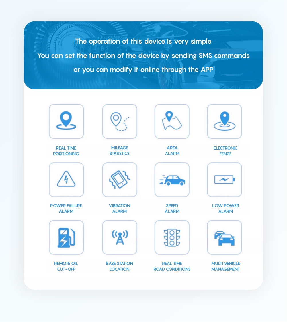 Car Gps Tracker Trackerking G909 Car Anti- Theft Gps Tracking Devices with sos microphone relay