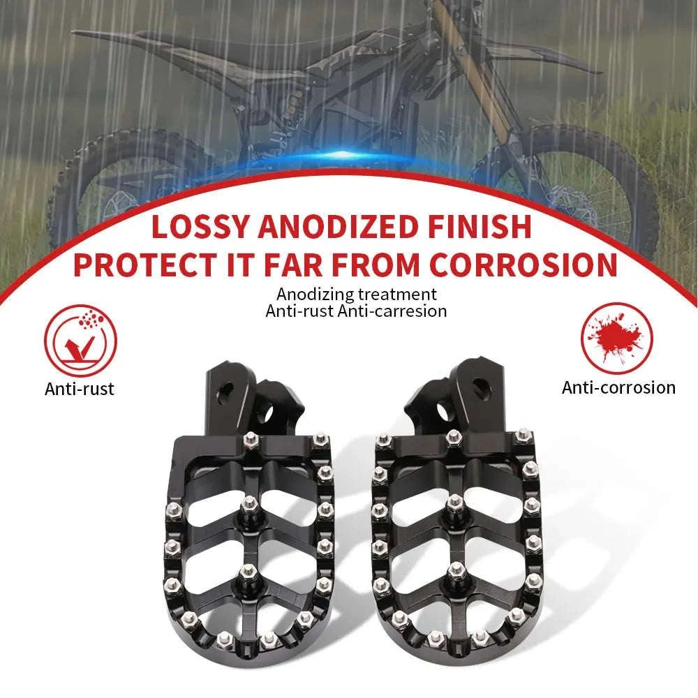 CNC Foot Pegs for Surron & CRF Motorcycles-Silver