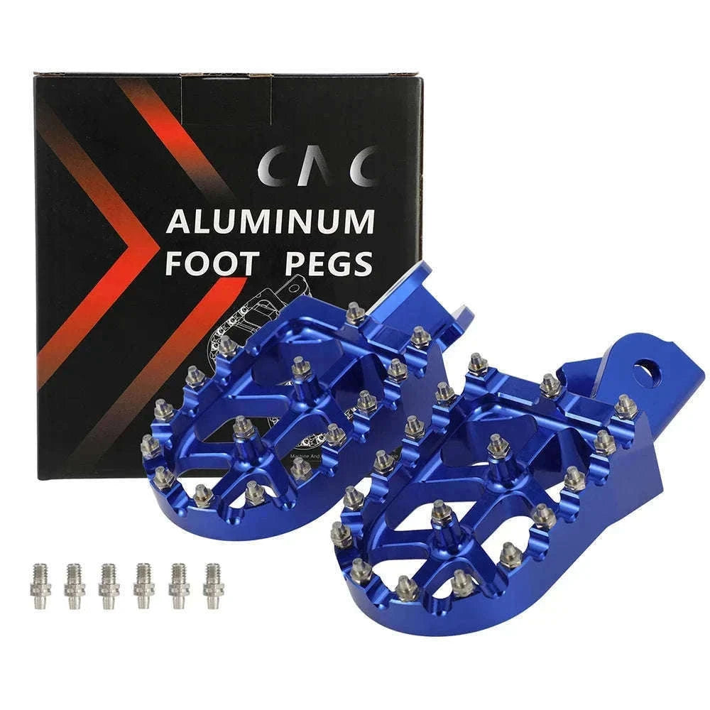 CNC Foot Pegs for Surron, Talaria, CRF Motorcycles-Blue