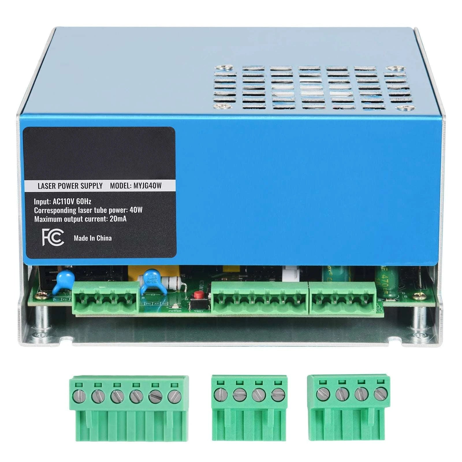 CO2 Laser Power Supply 40W–150W for Engravers & Cutters 110V-100W Black / United States