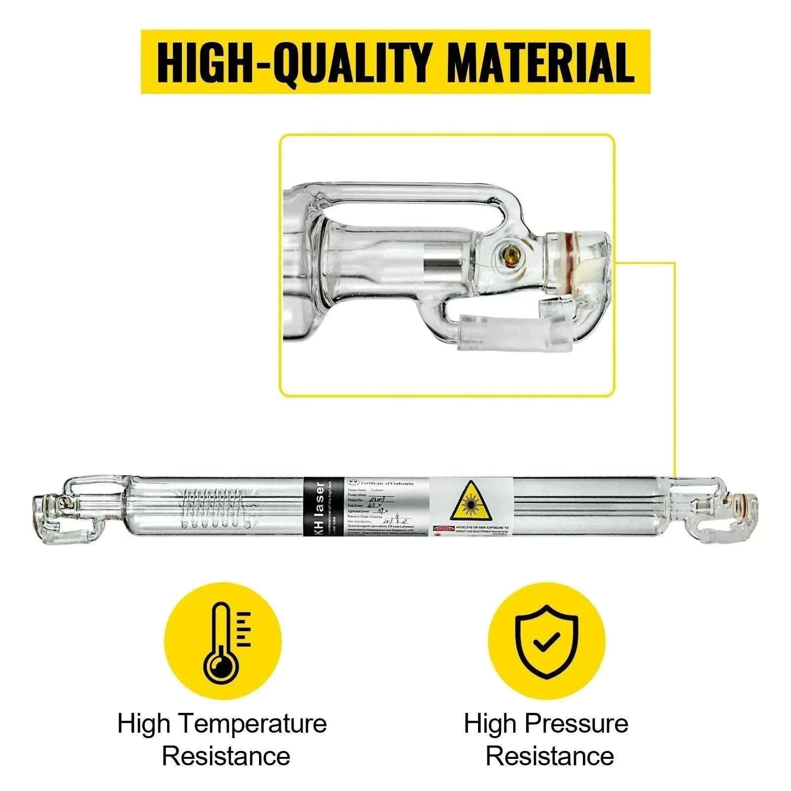 CO2 Laser Tube 40W–150W Glass Tube for Engraving & Cutting Machines-60W  1000mm / United States