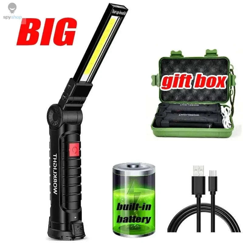 COB LED Work Light USB Rechargeable Inspection Lamp-small 1pc