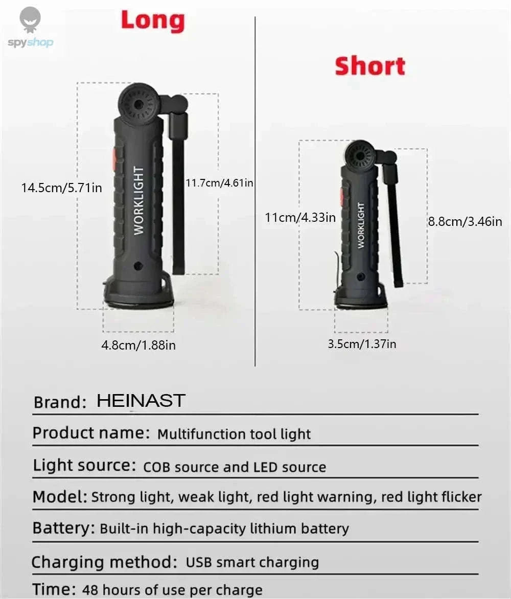 COB LED Work Light USB Rechargeable Inspection Lamp-small 1pc