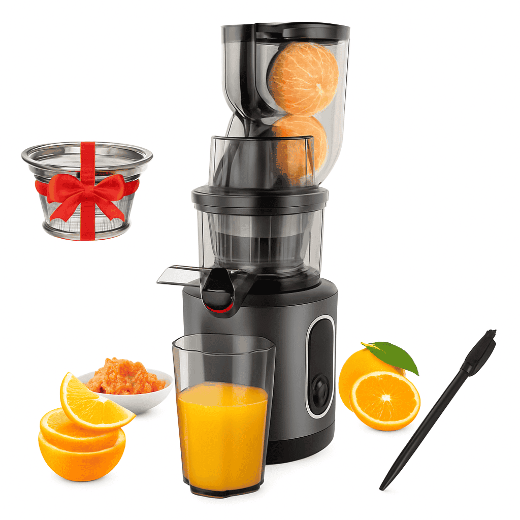 Cold Press Juicer with 75mm Feed Chute and 200W Motor-HH-916I / france / EU